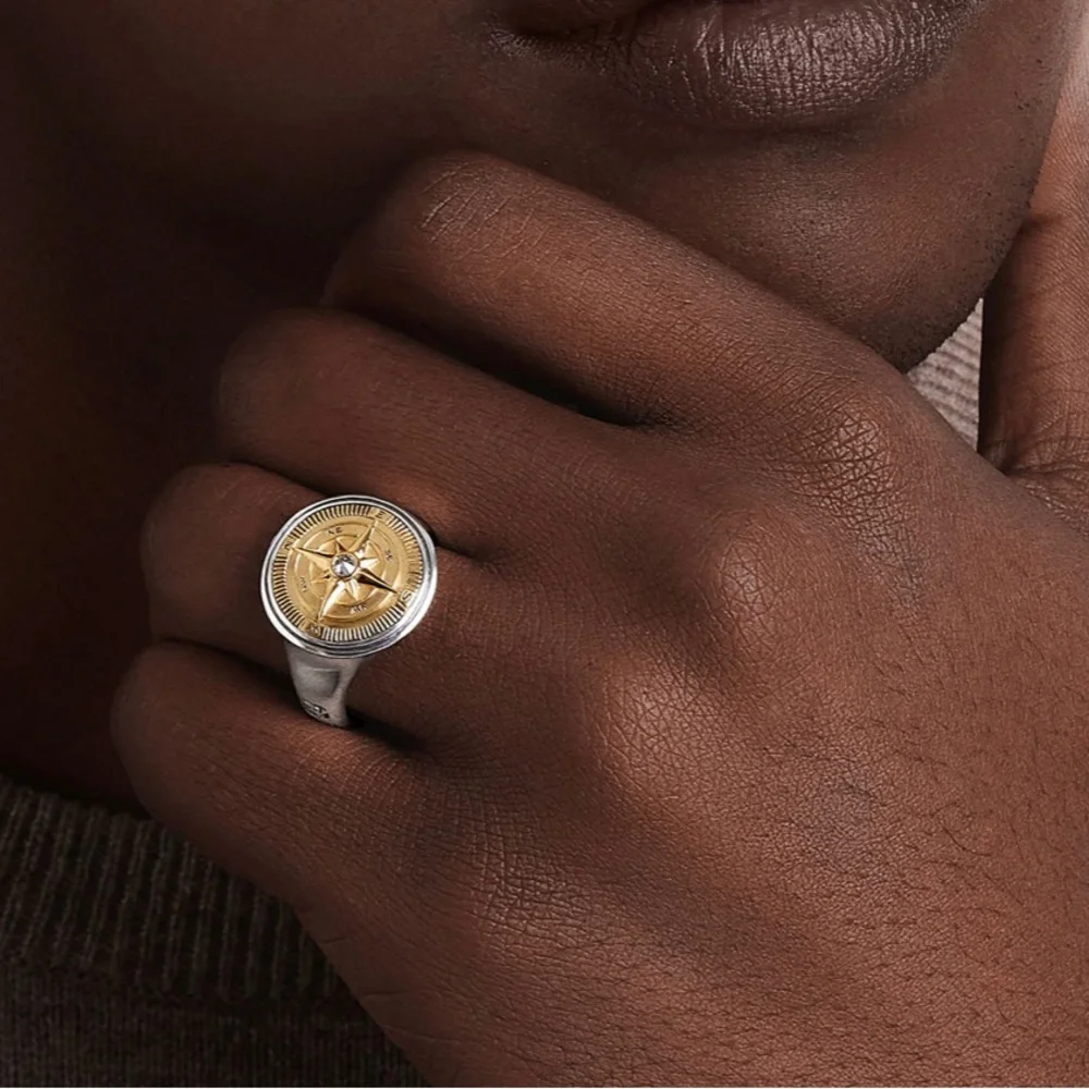 David Yurman Maritim Compass Signet Ring